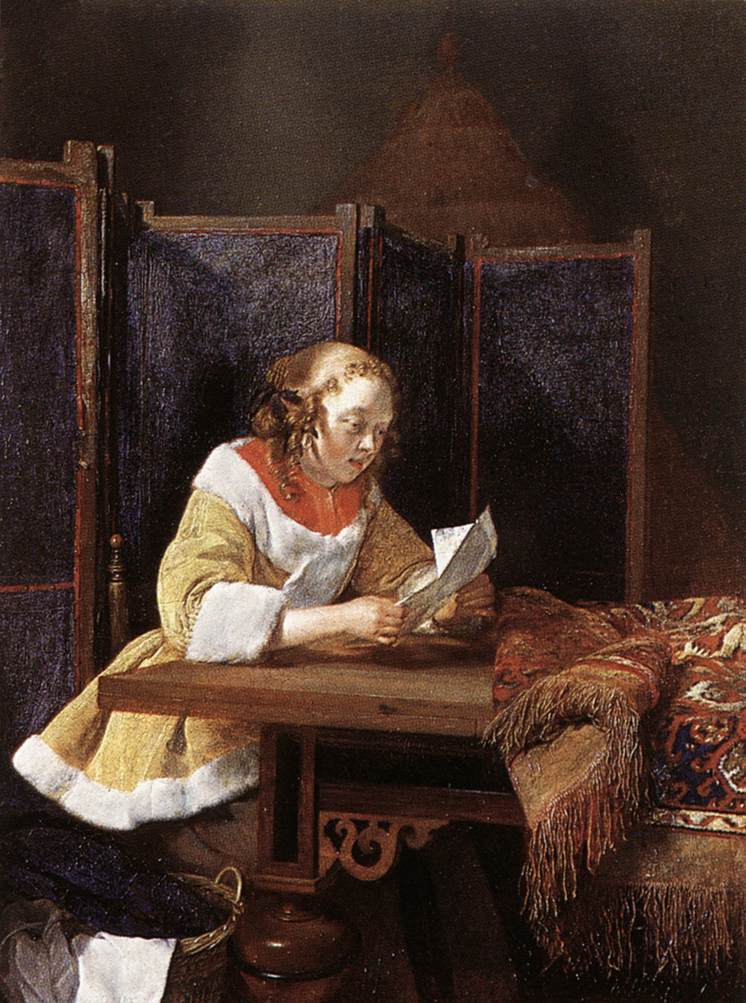 A Lady Reading a Letter eart